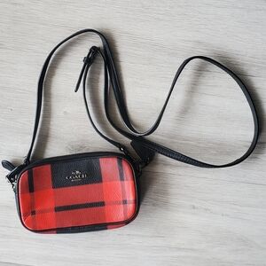 Coach Plaid Mini Crossbody
